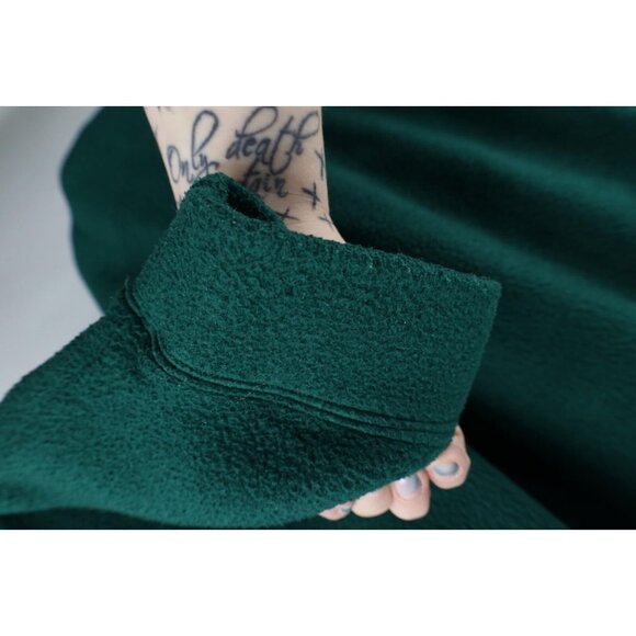 Vinage 90s Gap Mens Large Faded Blank Baggy Fit Fleece Hoodie Sweatshirt Green - Picture 4 of 11